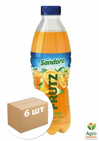 Соковий напій Frutz (апельсин) ТМ "Sandora" 1л упаковка 6шт
