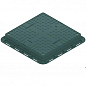 Люк пластиковый Easy 700х700 DN560 квадратный легкий зеленый с замком (354872-22)