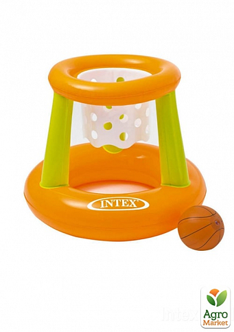 Баскетбольне кільце (12шт) 67-55 см, м'яч, рем.запл, в кор-ці (58504)