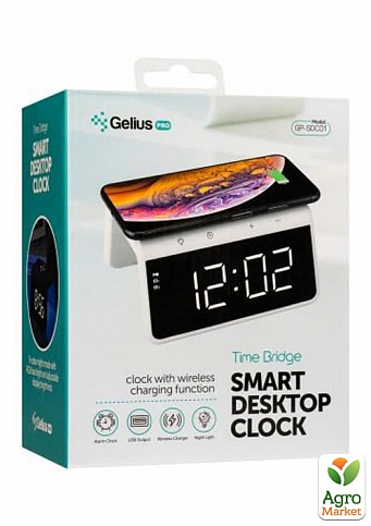 Gelius Pro Smart Desktop Clock Time Bridge GP-SDC01 (Умные часы) + Wireless Charging  - фото 10
