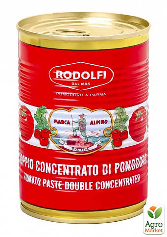Помідори різані у власному соку ТМ "Rodolfi" 400г (ж/б) упаковка 12шт - фото 2