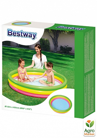 Дитячий надувний басейн 152х30 см ТМ "Bestway" (51103) - фото 2