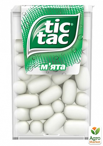 Драже со вкусом мяты Tiс-Tac 49г упаковка 24шт - фото 3