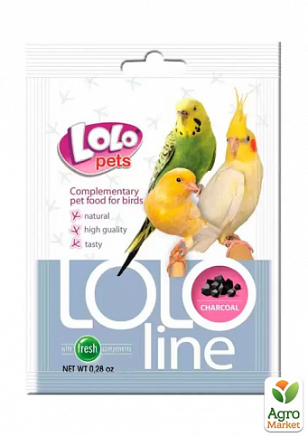 Lolo Pets Charcoal Активированный уголь для птиц  10 г (7204120)
