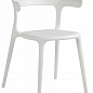 Крісло Papatya Luna-Stripe біле сидіння, верх білий (2336)