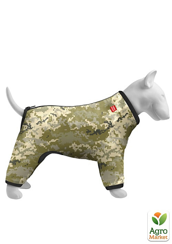 Ветровка для собак WAUDOG Clothes, рисунок "Милитари", M45, В 55-60 см, С 37-40 см (393-4026)