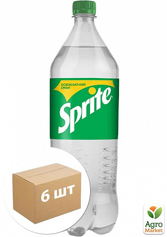 Вода газована ТМ "Sprite" 2л упаковка 6 шт