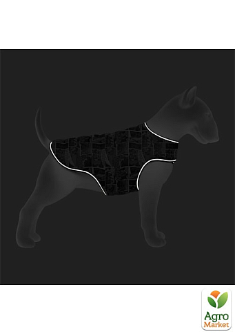 Курточка-накидка для собак WAUDOG Clothes, рисунок "Бэтмен комикс", M, А 37 см, B 52-62 см, С 37-46 см (504-4005) - фото 3