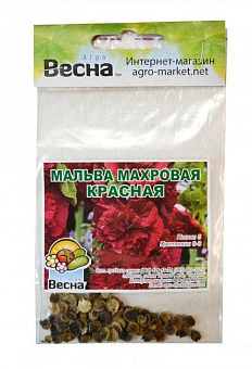 Мальва "Махровая Красная" (Зипер) ТМ "Весна" 0.5г27