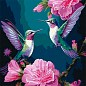 Картина по номерам - Сказочные птицы с красками металлик KHO6582