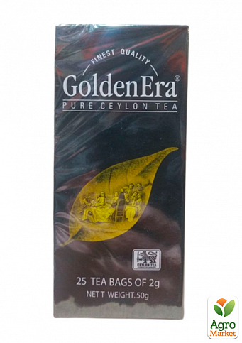 Чай чорний (пачка) ТМ "Golden Era" 25 пакетиків по 2г упаковка 6шт - фото 2