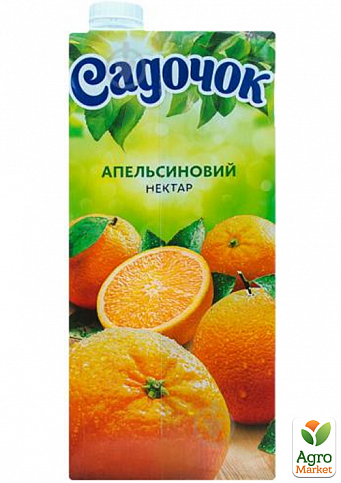 Нектар апельсиновий ТМ "Садочок" 0,95л упаковка 12шт - фото 2