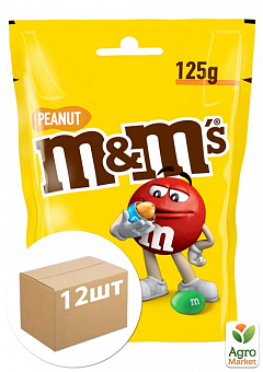 Драже M&M` з арахісом 125 г уп. 12 шт1