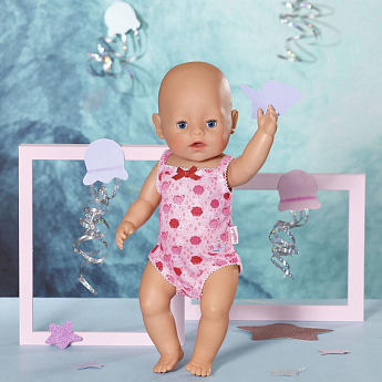 Одежда для куклы BABY BORN - БОДИ S2 (розовое) - фото 5
