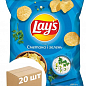 Картопляні чіпси (Сметана та зелень) ТМ "Lay`s" 133г упаковка 20шт