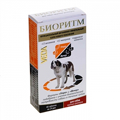 Біоритм Veda Вітамінно-мінеральна добавка для собак великих порід, 48 табл. 50 г (0068830)1