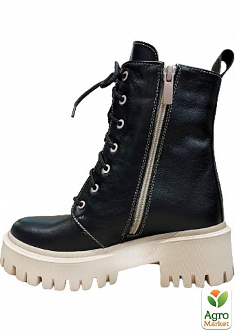 Жіночі черевики зимові Amir DSO2235 37 23,5см Чорний/Беж - фото 2