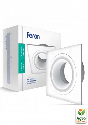 Встраиваемый неповоротный светильник Feron DL6140 белый (01792)