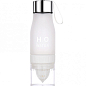 Пляшка для води і напоїв H2O Water Bottle з соковижималкою 650 мл біла SKL11-187052
