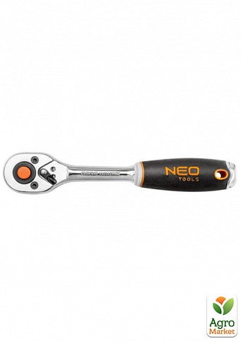 Ключ трещоточный 1/4``, 135 мм ТМ NEO Tools 08-500