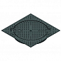 Люк чугунный DN600 круглый в квадратном корпусе 750х750 тяжелый с замком С250 (33458-44)