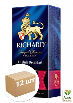 Чай Английский завтрак (пачка) ТМ "Richard" 25 пакетиков по 2г упаковка 12шт2
