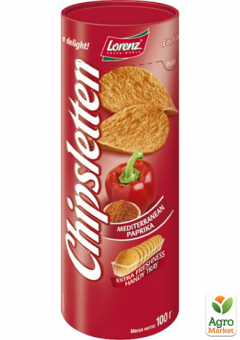 Чіпси Lorenz Chipsletten з паприкою (paprica) 100г