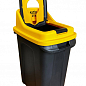 Бак для сортировки мусора Planet Re-Cycler 50 л черный - желтый (пластик) (12189) купить