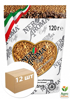 Кава розчинна (Exclusive) біла ТМ "Nero Aroma" 120г упаковка 12шт1