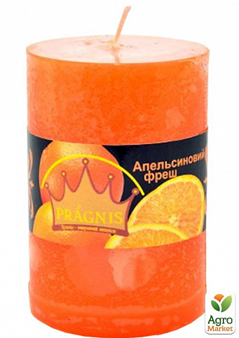 Свічка з ароматом "Апельсиновий фреш" (диаметр 5,5*8см, 20 часов) циліндр