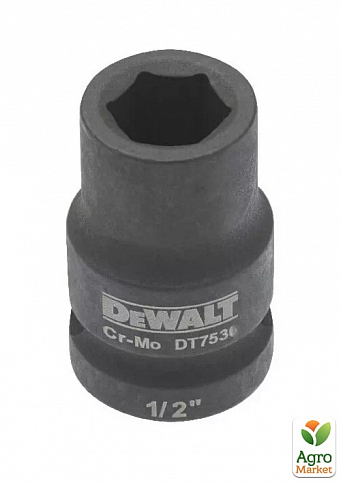 Головка торцевая ударная "IMPACT" DeWALT 1/2" х 17 мм, шестигранная DT7535 ТМ DeWALT