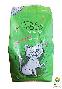 Глиняный наполнитель для кошачьего туалета ТМ"Polo Neo" без аромата (средний) 5кг2
