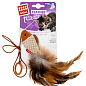 Іграшка для котів Дразнилка-рибка на палець GiGwi Teaser, перо, текстиль, 7 см (75026) купить