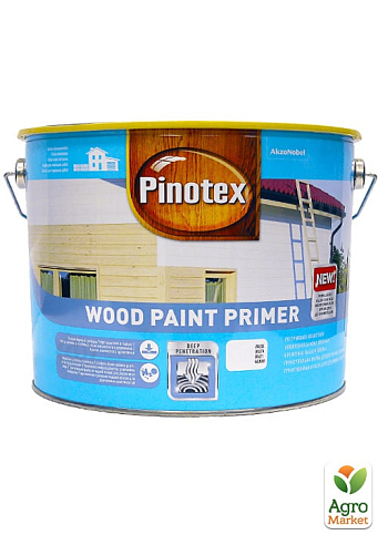 Ґрунтувальна фарба для дерева Pinotex Wood Paint Primer Білий 10 л