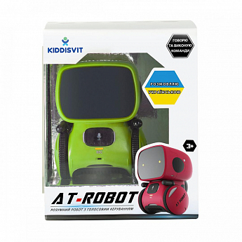 Інтерактивний робот з голосовим керуванням – AT-ROBOT (зелений, озвуч.укр.) - фото 3