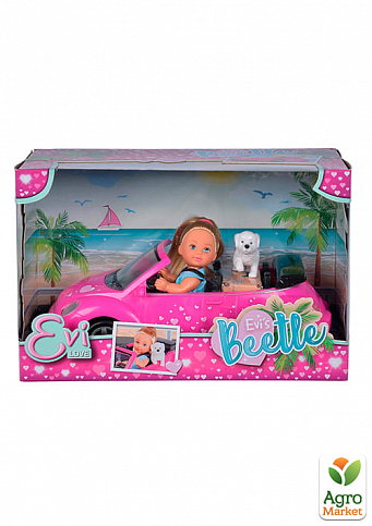 Кукла Эви и "New Beetle", 3+ Simba Toys