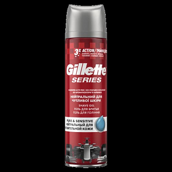 GILLETTE Гель для гоління Для Чутливої шкіри 200мл 200мл