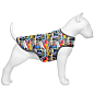 Курточка-накидка для собак WAUDOG Clothes, рисунок "Бэтмен комикс", M, А 37 см, B 52-62 см, С 37-46 см (504-4005)