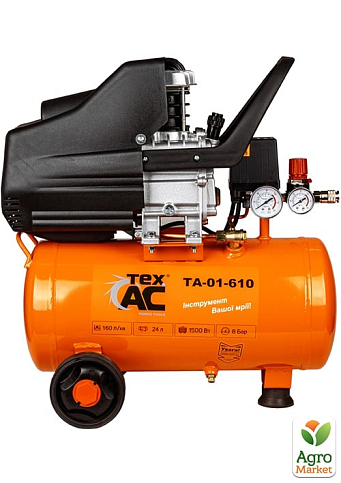 Домашний компрессор Tex.AC ТА-01-610 (1.5 кВт, 160 л/мин, 24 л) - фото 2