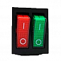 Переключатель  Lemanso  LSW04 двойной красно/зелёный с подсветкой / KCD2-2101N (12013)