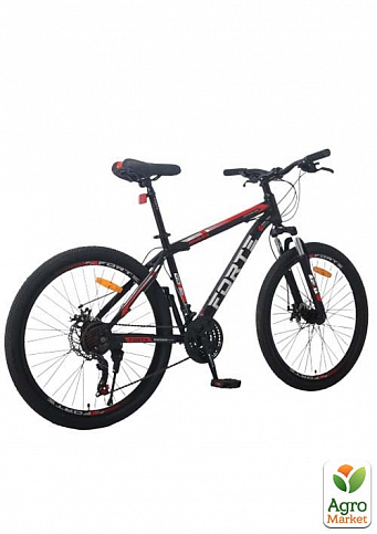 Велосипед FORTE BRAVES размер рамы 17" размер колес 26" красно-черный (117823) - фото 3