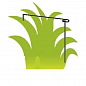 Комплект опора-ограждение для растений ТМ "ORANGERIE" тип L (зеленый цвет, высота 600 мм, ширина 250 мм, диаметр проволки 4 мм)