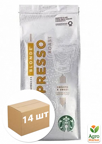 Кофе Espresso (белый) зерно ТМ "Starbucks" 250гр упаковка 14шт