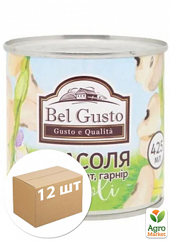 Квасоля в ніжному соусі 425 мл ( 410 гр ) ТМ "Bel Gusto" упаковка 12шт2