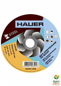 Коло шліфувальне по металу, 230х6,0х22 TM «Hauer» 17-3192