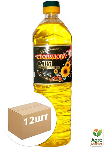 Олія соняшникова (нерафінована) ТМ "Сто Пудів" 700мл упаковка 12 шт