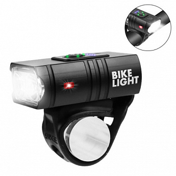Велофонарь BK-01Pro-XPE ULTRA LIGHT, ALUMINUM, индикация заряда, Waterproof, аккум., ЗУ micro USB - фото 7