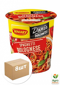 Спагетті Болоньєзе ТМ "Winiary" 61г (склянка) упаковка 8шт2