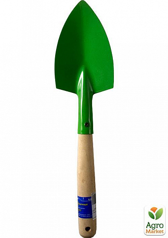 Совок посадочный широкий с деревянной ручкой ТМ "СИБРТЕХ" 62614