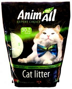 AnimAll Cиликагелевый наполнитель для кошачьего туалета, зеленый холм 1.6 кг (0334530)2